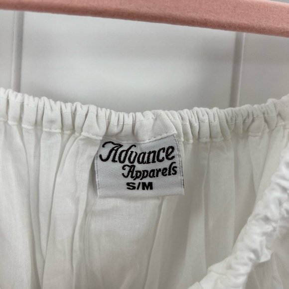 🆕Advance Apparels White Cotton Dress Eyelet Crochet Midi S/M, L/XL & 1X/2X - Picture 4 of 10